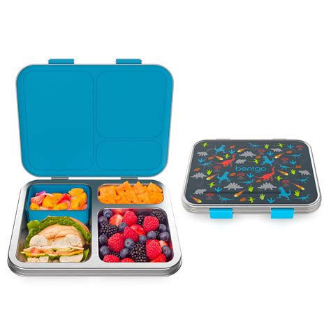 bentgo kids stainless steel leak-resistant lunch box|Bentgo® MicroSteel Lunch Box .